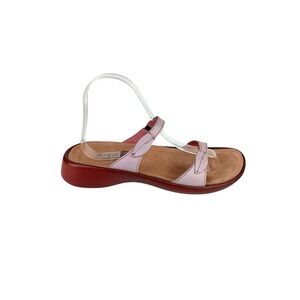 NAOT LEATHER STRAPS SLIDES SANDALS